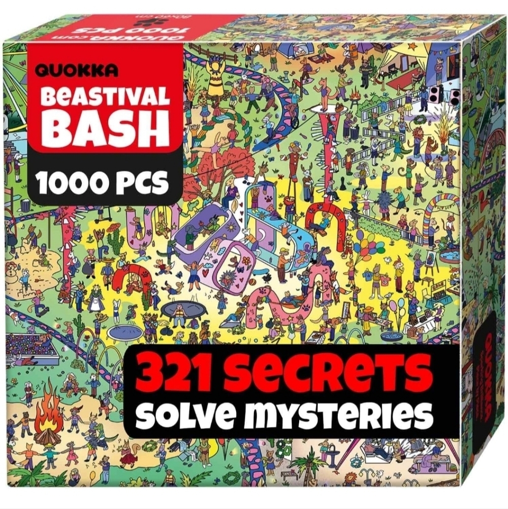 1000 Piece Puzzle for Adults and Teens – Animal Bash Adult Jigsaw Puzzles